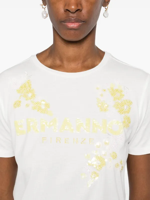 ERMANNO FIRENZE Tシャツ ERMANNO FIRENZE エルマンノ フィレンツェ Tシャツ ホワイト 白