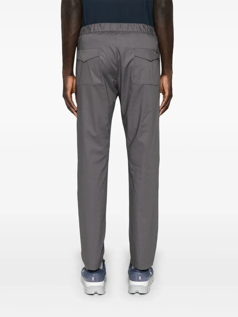 Herno Broek met toelopende pijpen Grijs