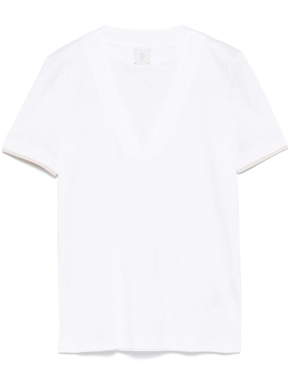 contrasting-trim T-shirt