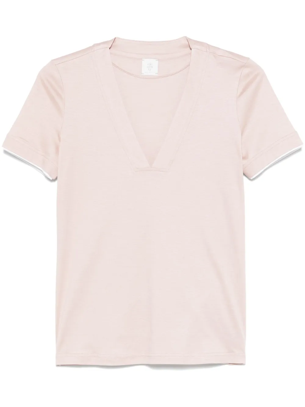 contrasting-trim T-shirt