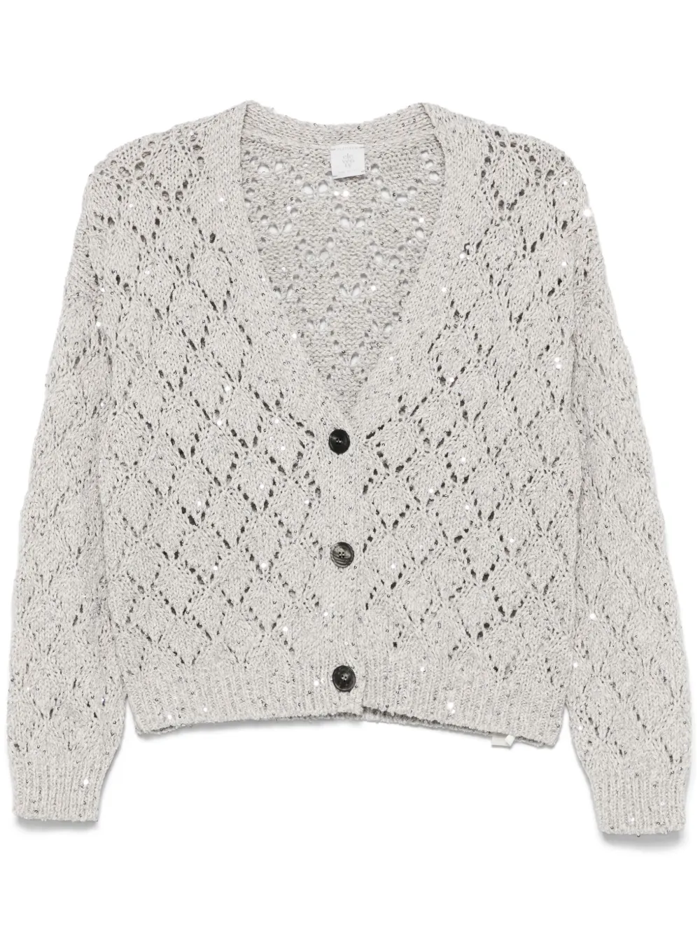 open-knit cardigan