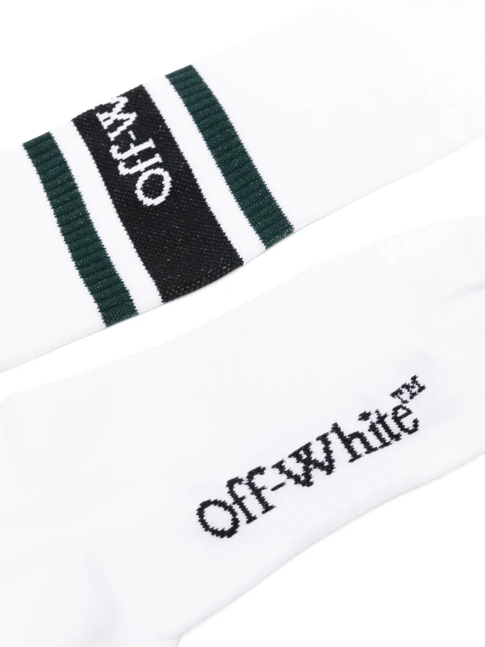 Off-White Sokken met intarsia logo - Wit