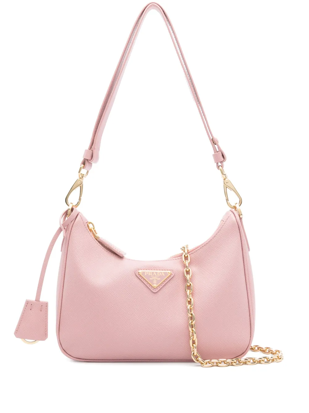 Prada Re-Edition leren schoudertas Roze