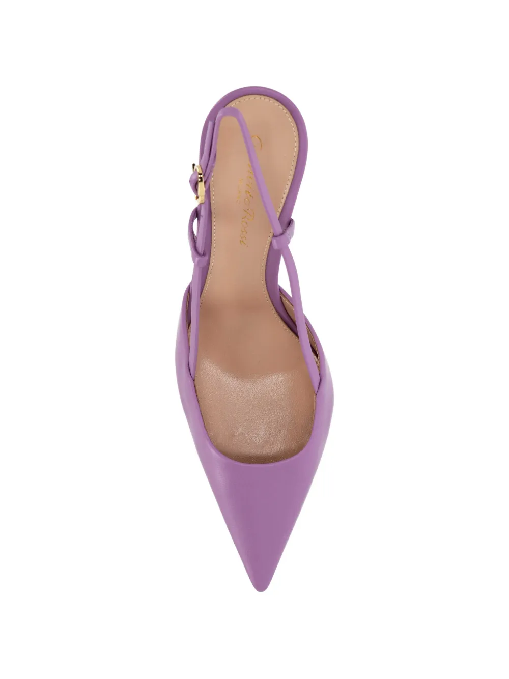 Gianvito Rossi pointed-toe slingback sandals Paars