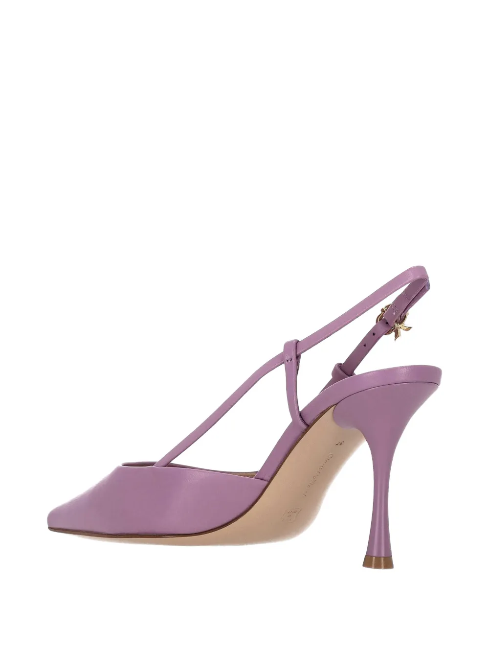 Gianvito Rossi pointed-toe slingback sandals Paars