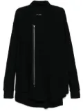 Julius zip-up cardigan - Black