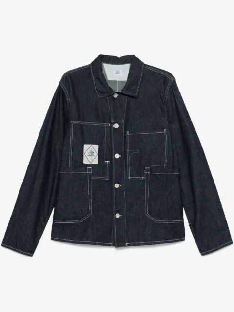 C.P. Company logo-patch denim jacket