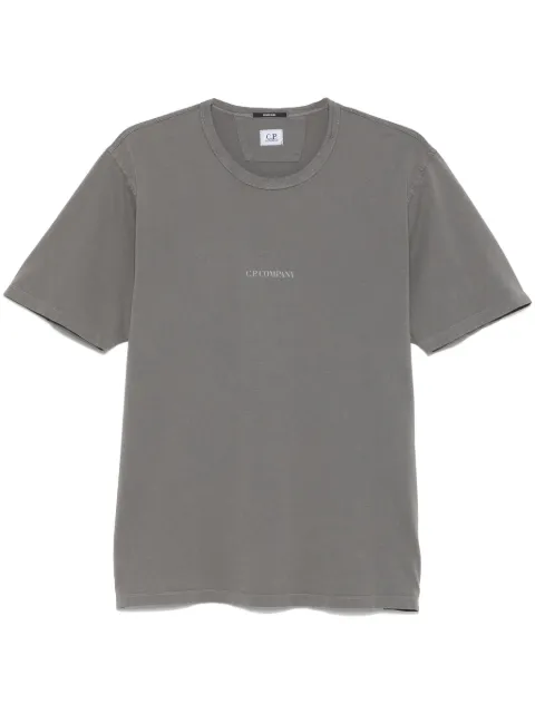 C.P. Company playera con logo estampado
