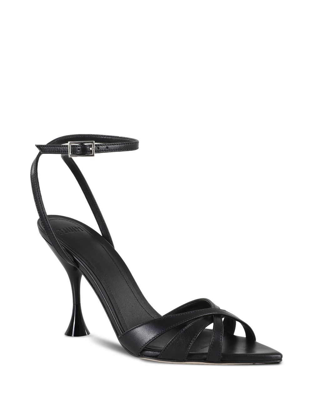 3juin 95mm leather sandals - Black