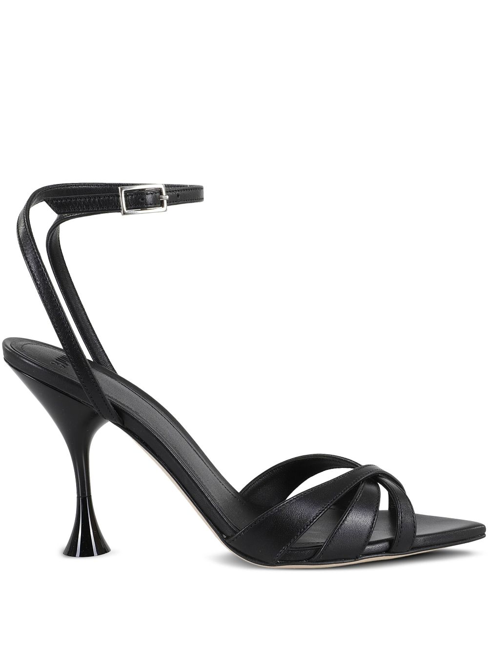 3juin 95mm leather sandals - Black