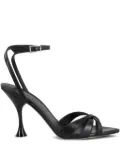 3juin 95mm leather sandals - Black