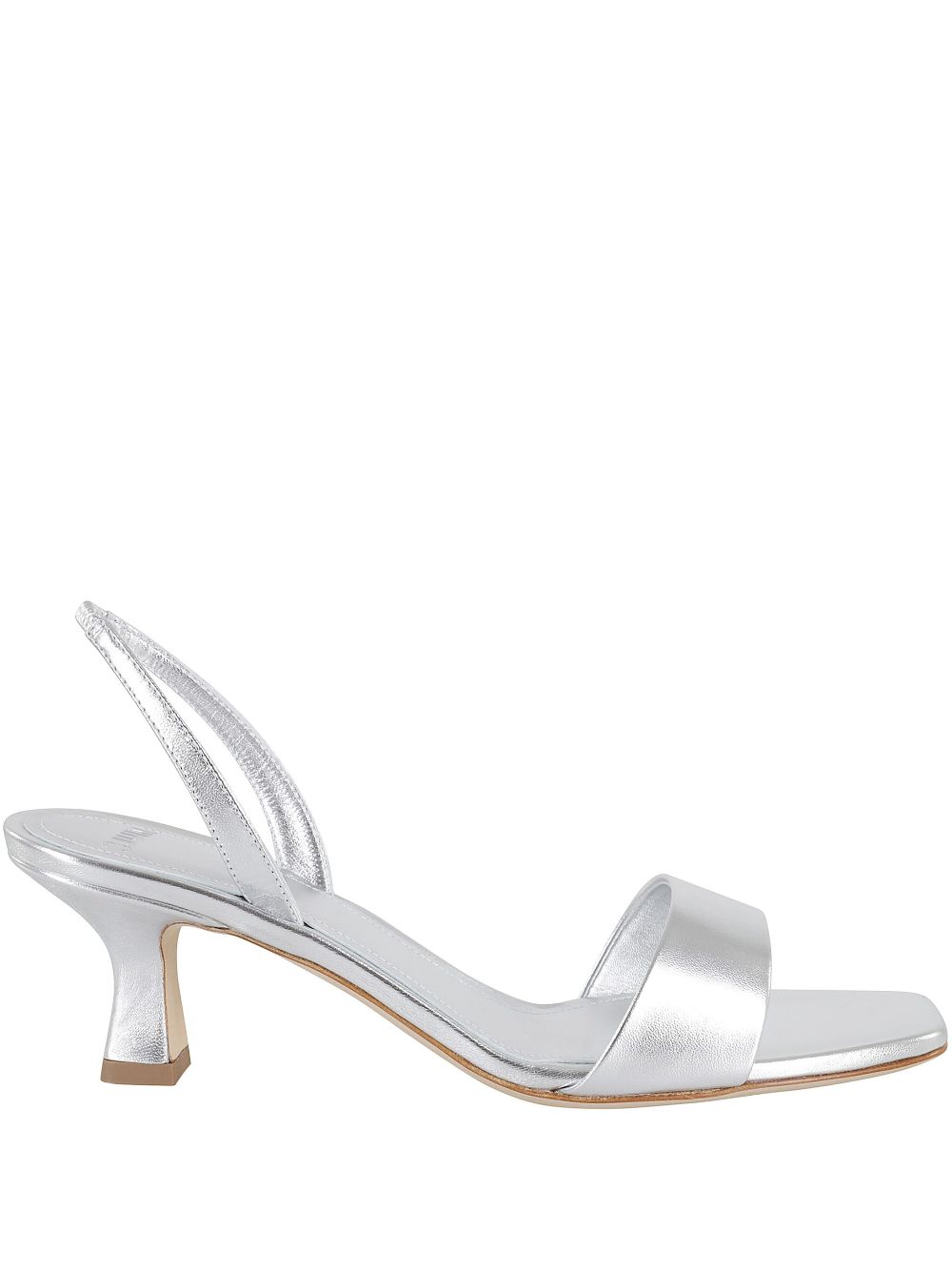 3juin 55mm metallic-finish sandals Silver