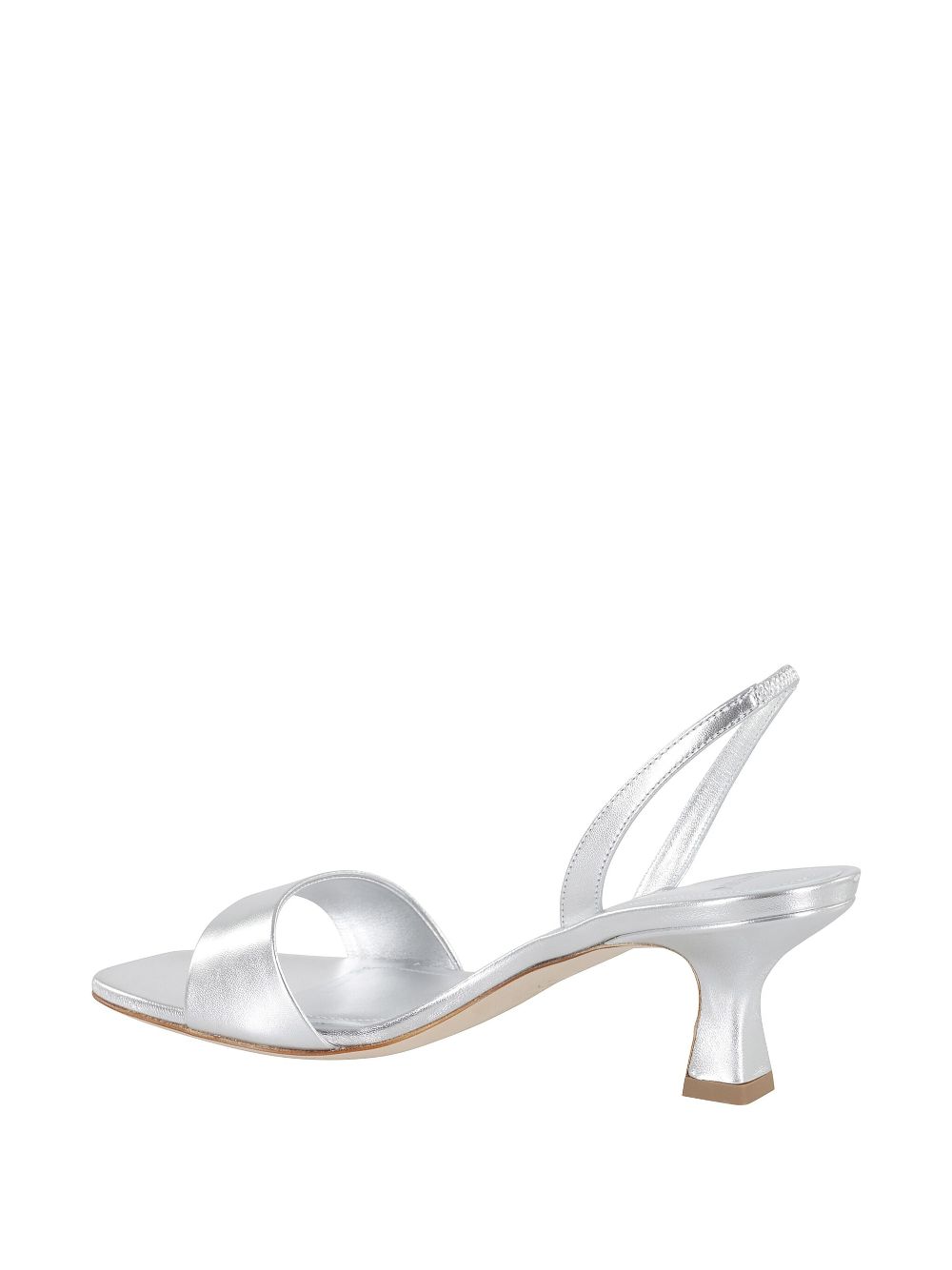 3juin 55mm metallic-finish sandals Silver