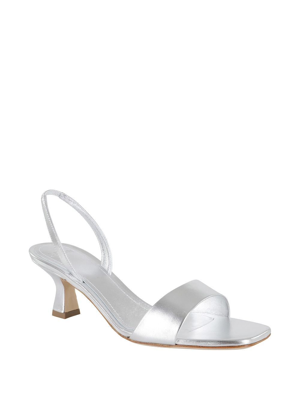 3juin 55mm metallic-finish sandals - Zilver