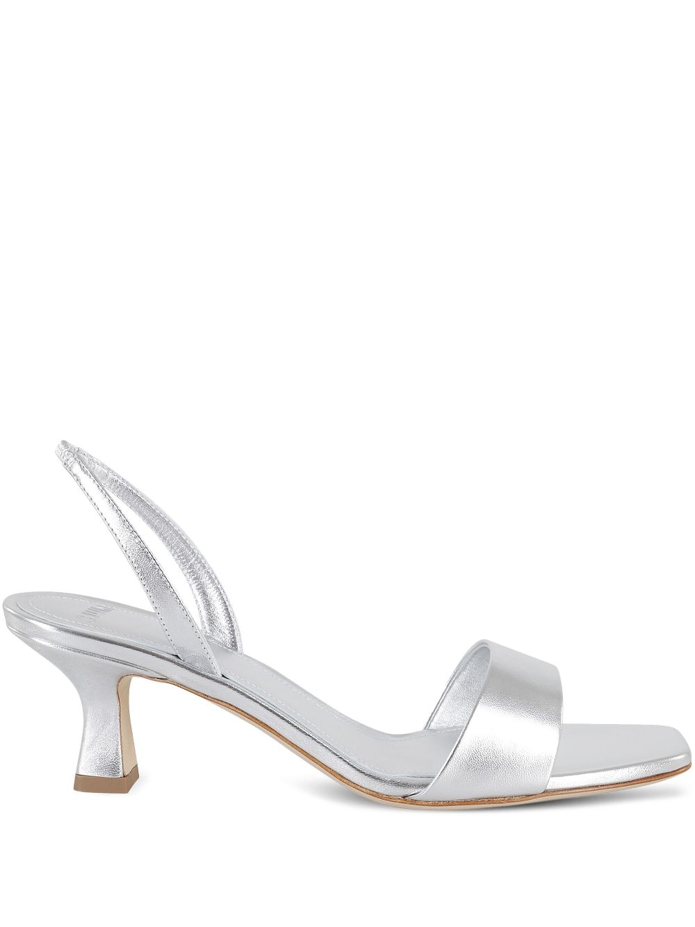 3juin 55mm metallic-finish sandals - Silver