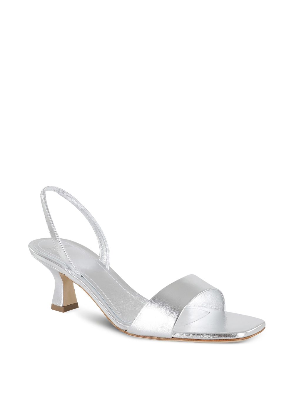 3juin 55mm metallic-finish sandals - Silver