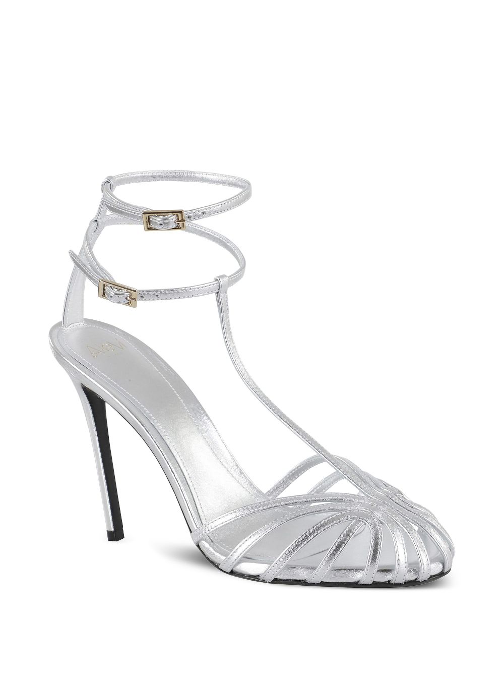 Alevì 110mm caged sandals - Silver