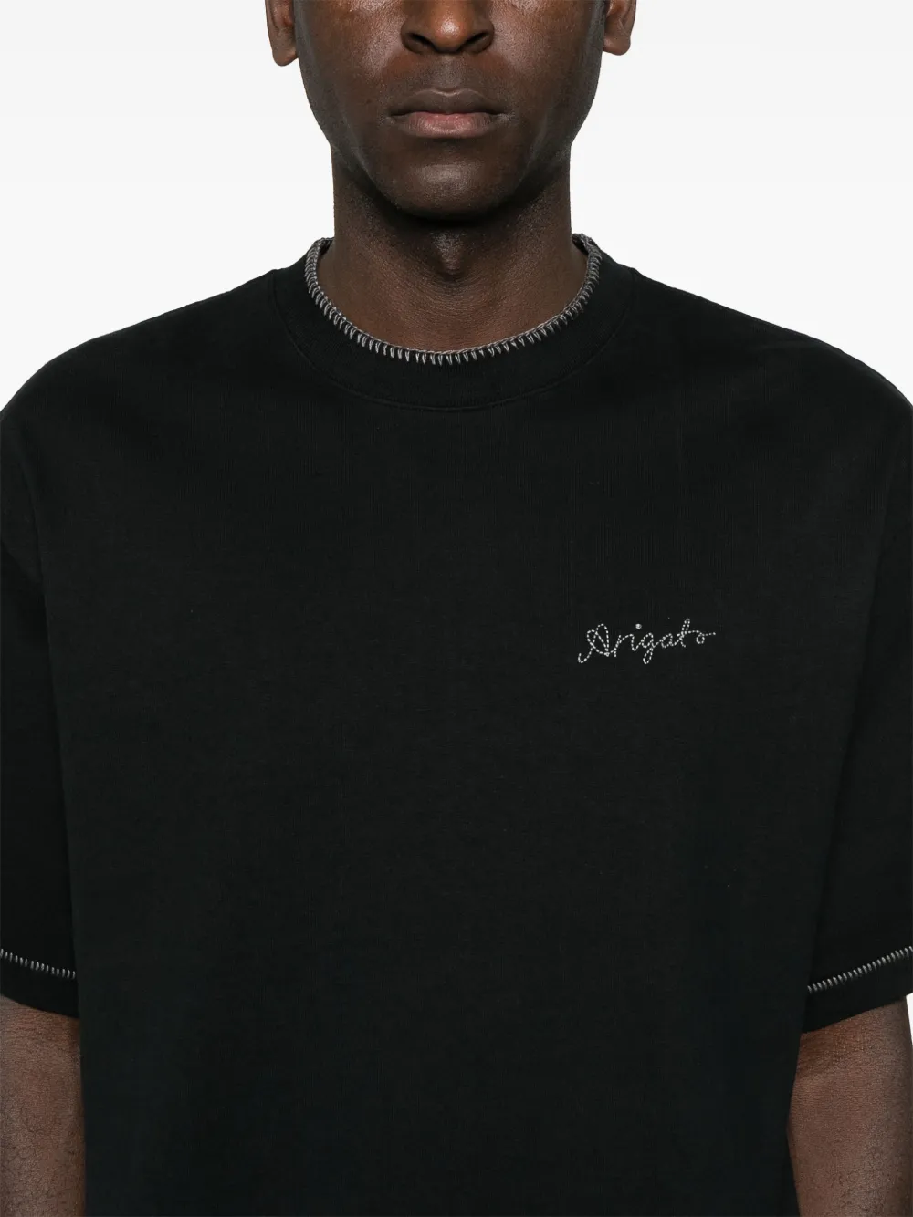 AXEL ARIGATO DECORATIVE-STITCHING T-SHIRT