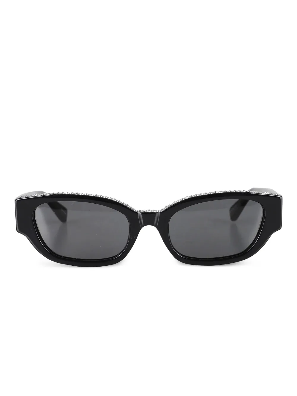 Magda Butrym crystal embellished sunglasses | Black | Image 1
