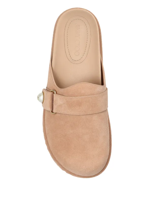 【関税込み】Jimmy Choo ベージュ Fayence ミュール Jimmy Choo Fayence ミュール | ニュートラル | FARFETCH JP