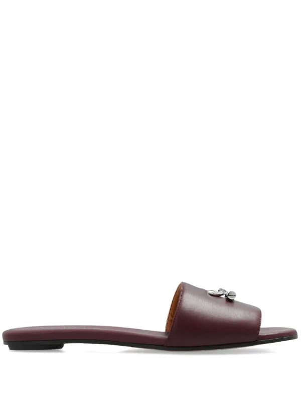 サンダル・ミュール ALEXANDER MCQUEEN FLAT LEATHER SLIDE SANDAL FLAT LEATHER SLIDE SANDAL for Women - Alexander McQueen sale