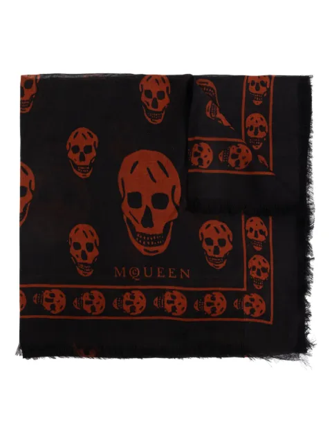 Alexander McQueen skull-print scarf