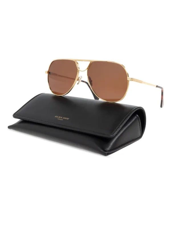 Golden Goose pilot-frame Sunglasses | Gold | FARFETCH GE display picture 2