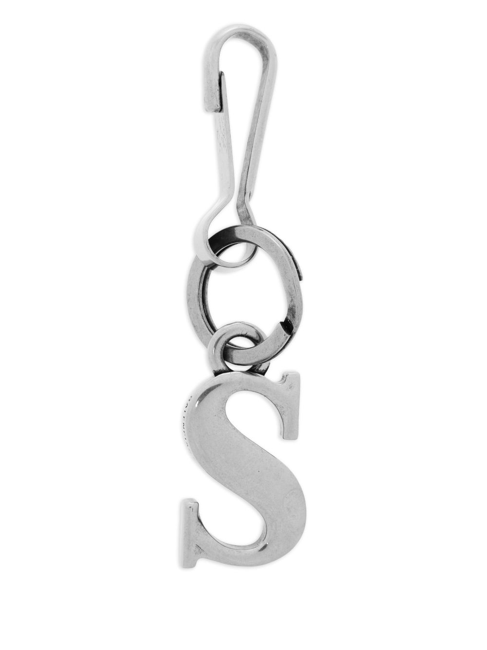 Balenciaga letter-charm keyring - Silver