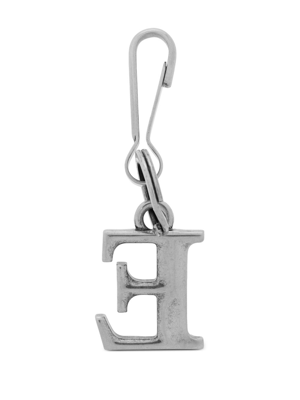 Balenciaga letter-charm keyring - Silver