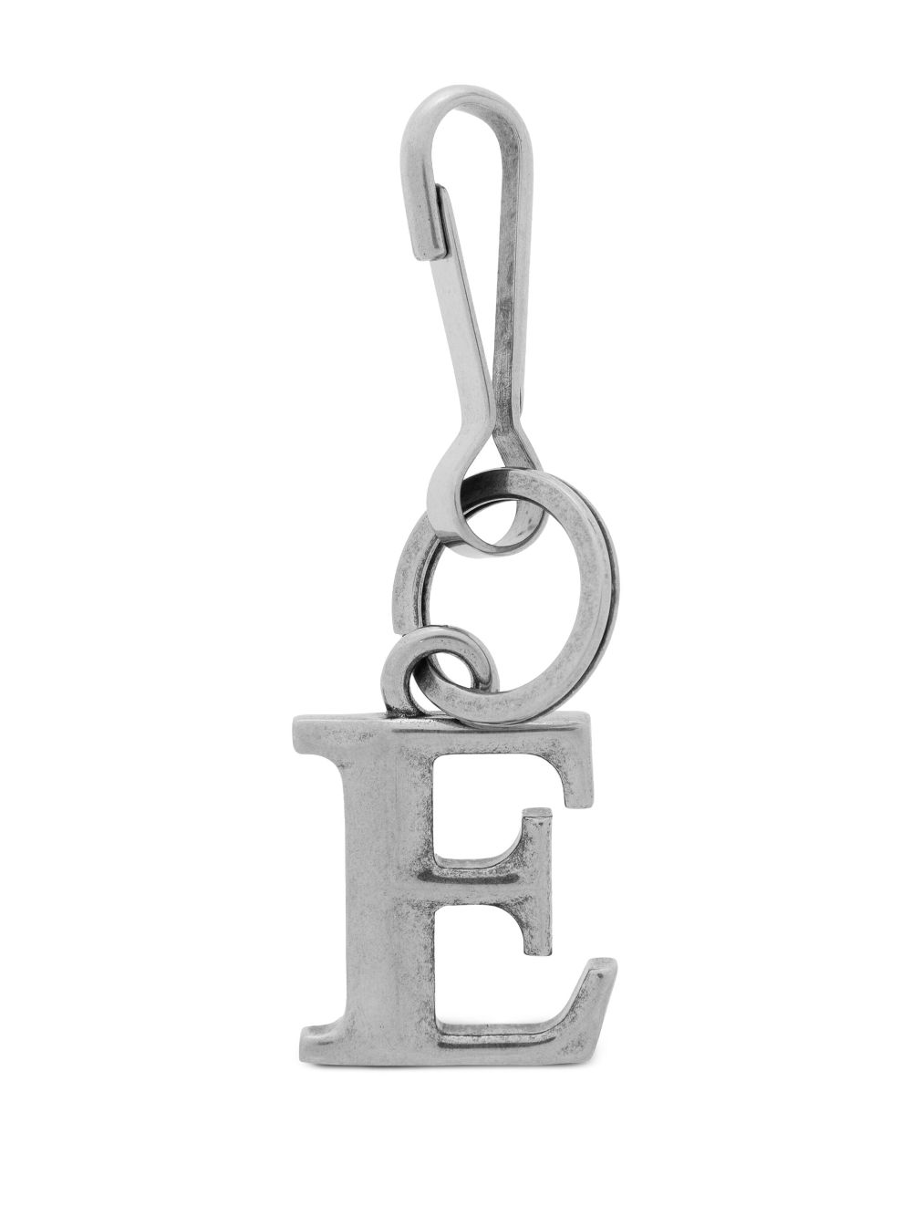 Balenciaga letter-charm keyring - Silver