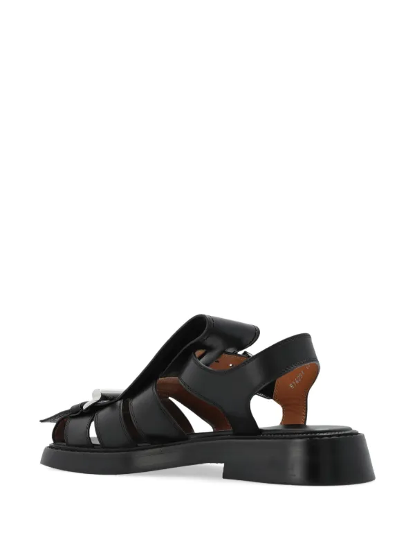 Alexander McQueen Leather Sandals | Black | FARFETCH