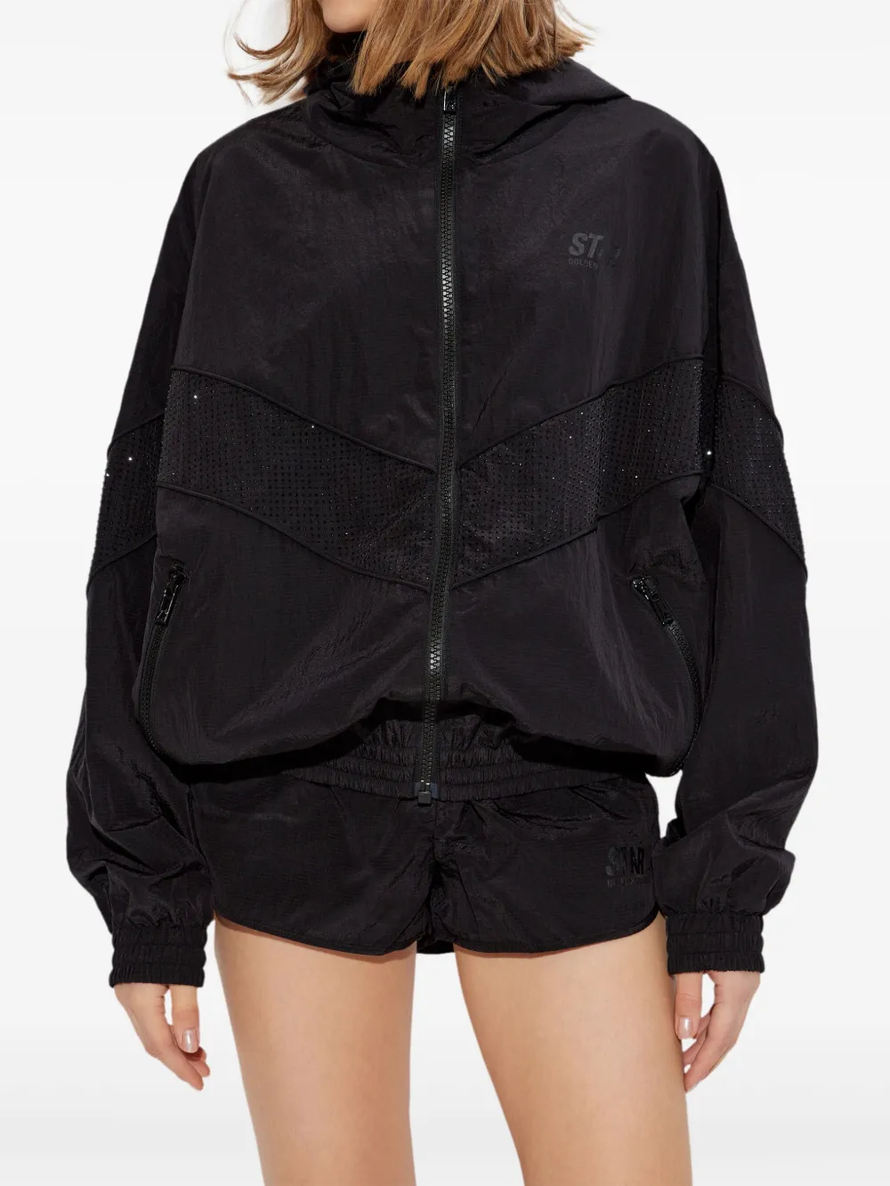 GOLDEN GOOSE CRYSTAL-EMBELLISHED JACKET