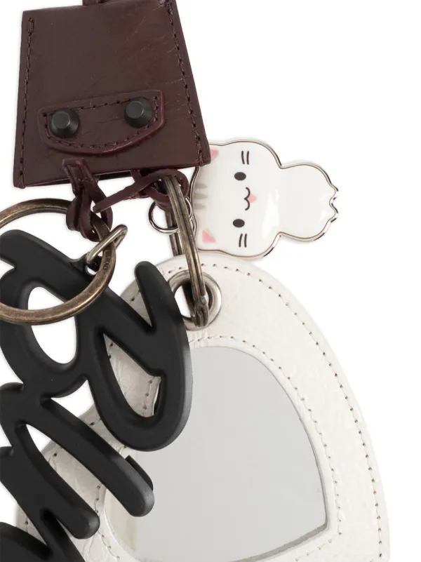 Balenciaga マルチプレート バッグチャーム | ブラウン