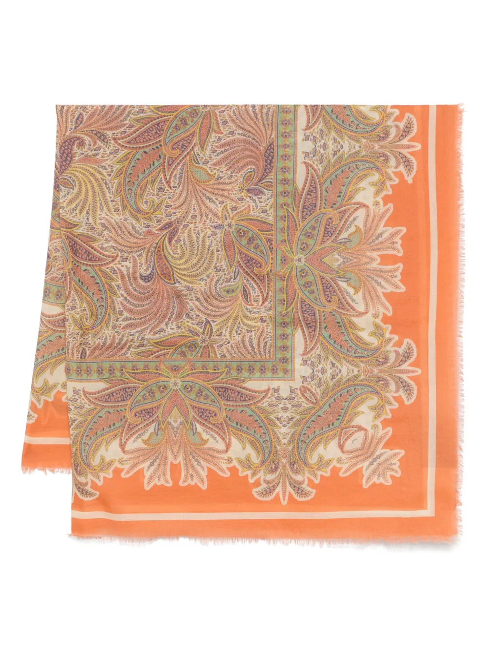 ETRO Sjaal met paisley-print Beige