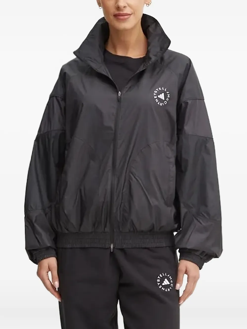 Adidas by Stella McCartney Jack met logoprint Zwart