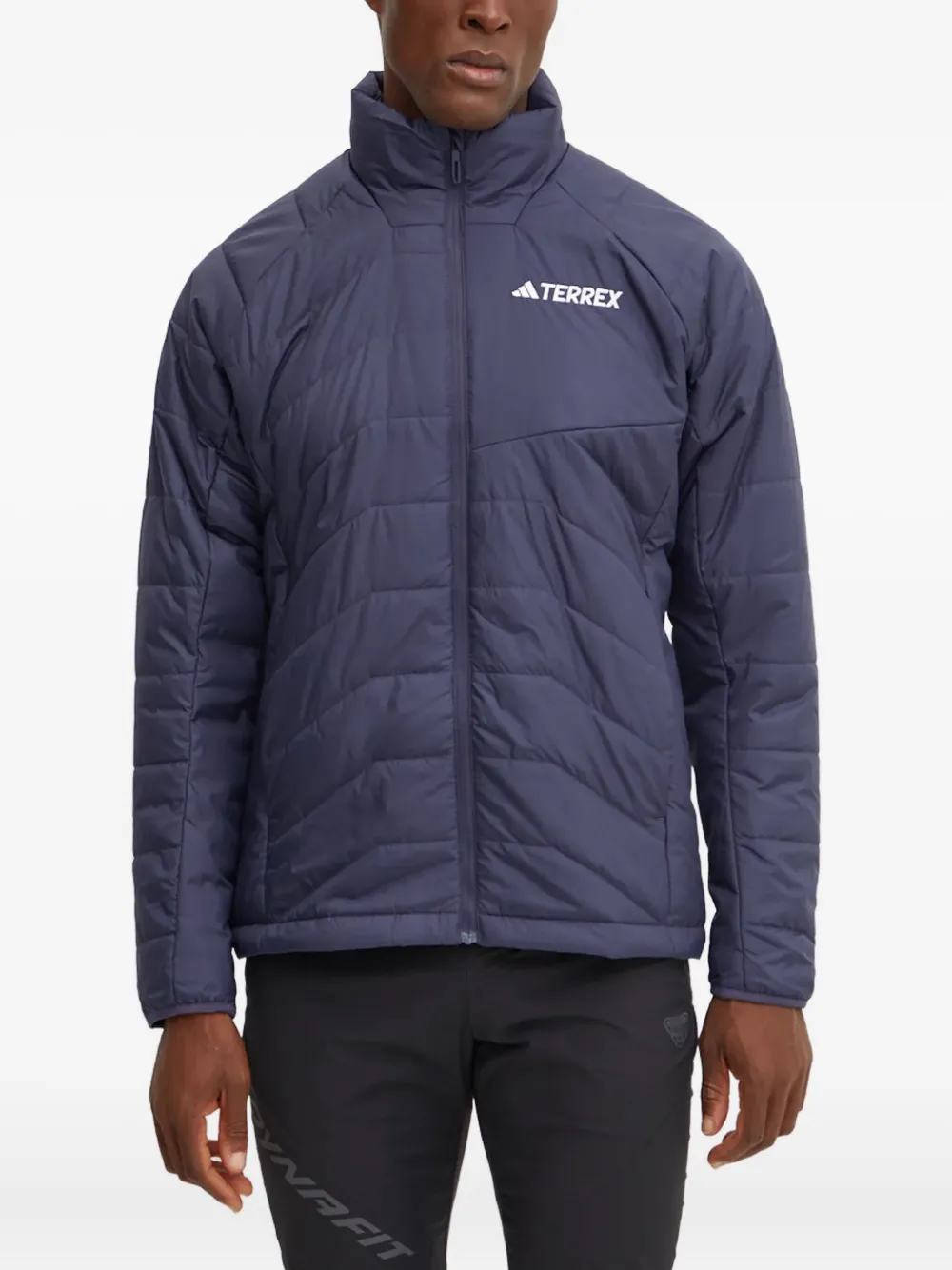 adidas quilted high-neck jacket | Blue | Image 1