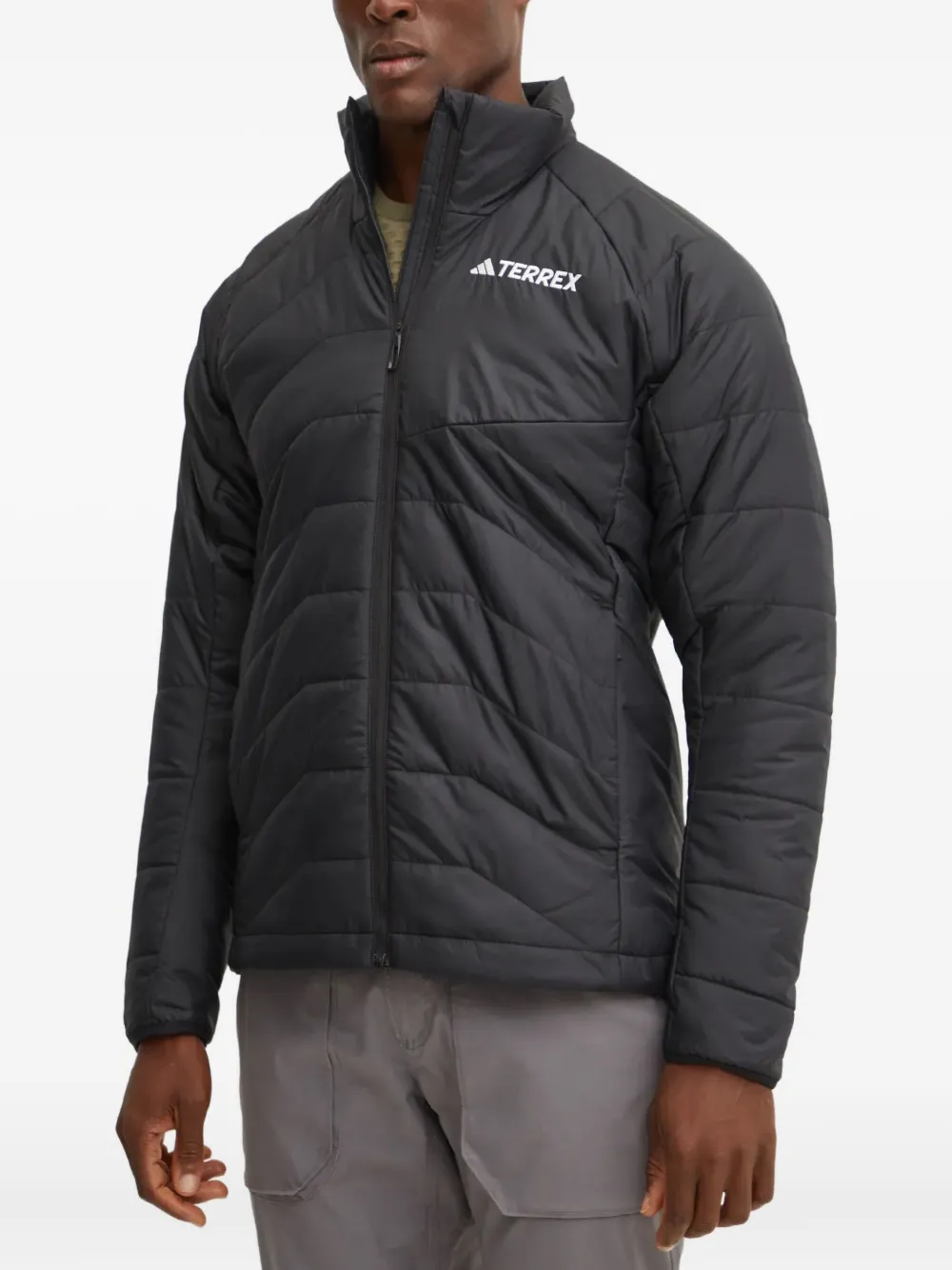 adidas quilted-design long-sleeve jacket | Image 1