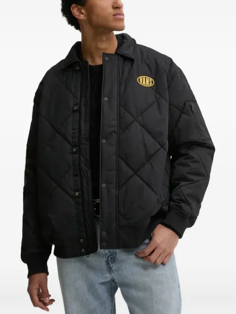 Vans quilted-pattern logo padded jacket