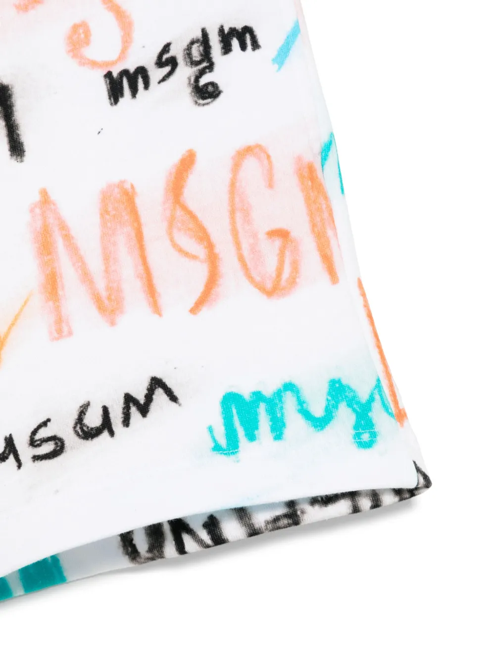 MSGM Kids Trainingsshorts met logoprint Wit