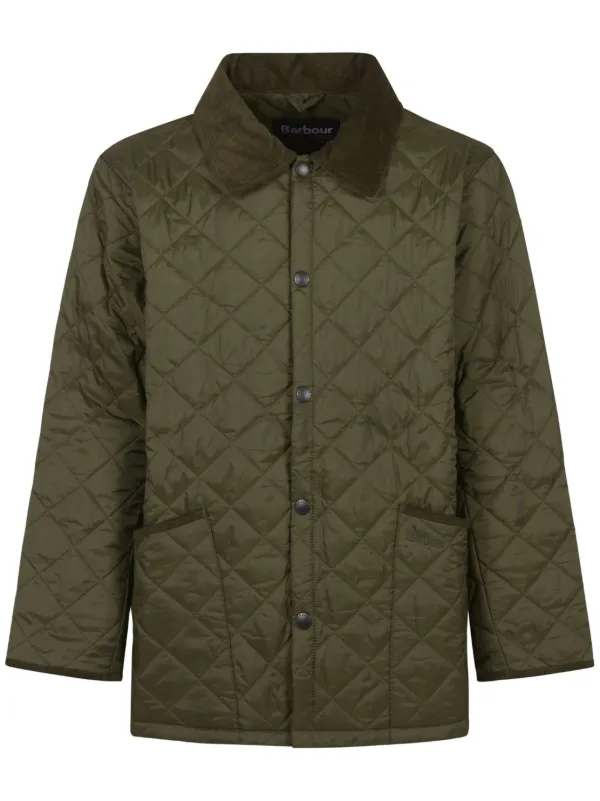 Barbour Liddesdale グリーンお揃いリボン【1176】