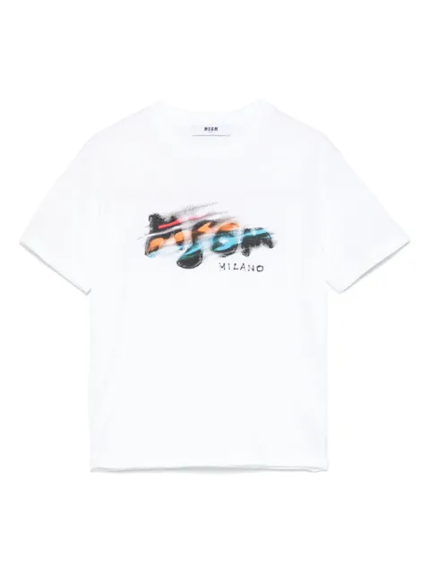 MSGM Kids logo-print T-shirt