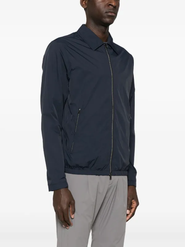 Herno classic-collar Shirt Jacket | Blue | FARFETCH