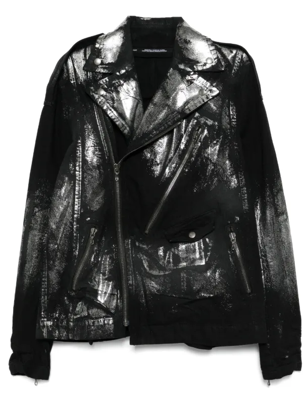 JULIUS コットン ライダース MA Julius コットン ライダースジャケット | ブラック | FARFETCH JP