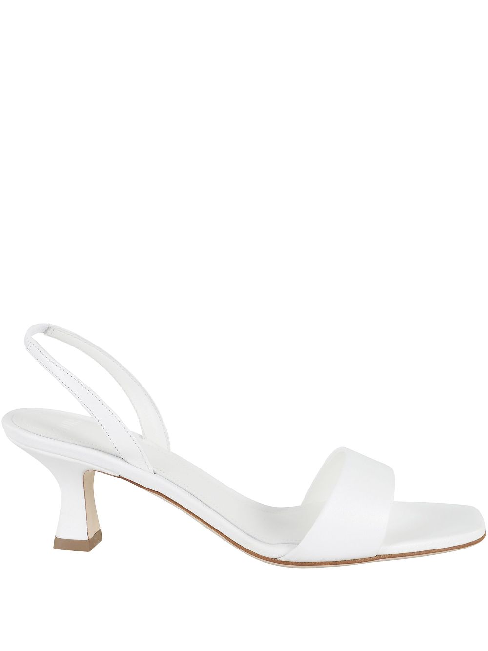 3juin 55mm leather sandals White