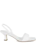 3juin 55mm leather sandals - White