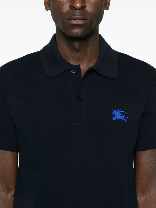 Burberry Cotton Polo Shirt Blue FARFETCH IN