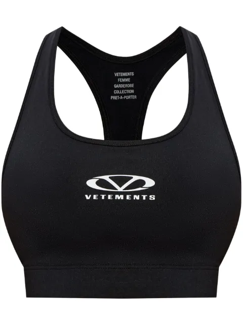 VETEMENTS logo-print top 