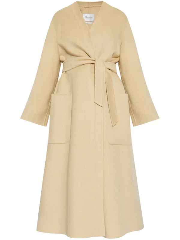 Max Mara Belted Coat in Neutrals