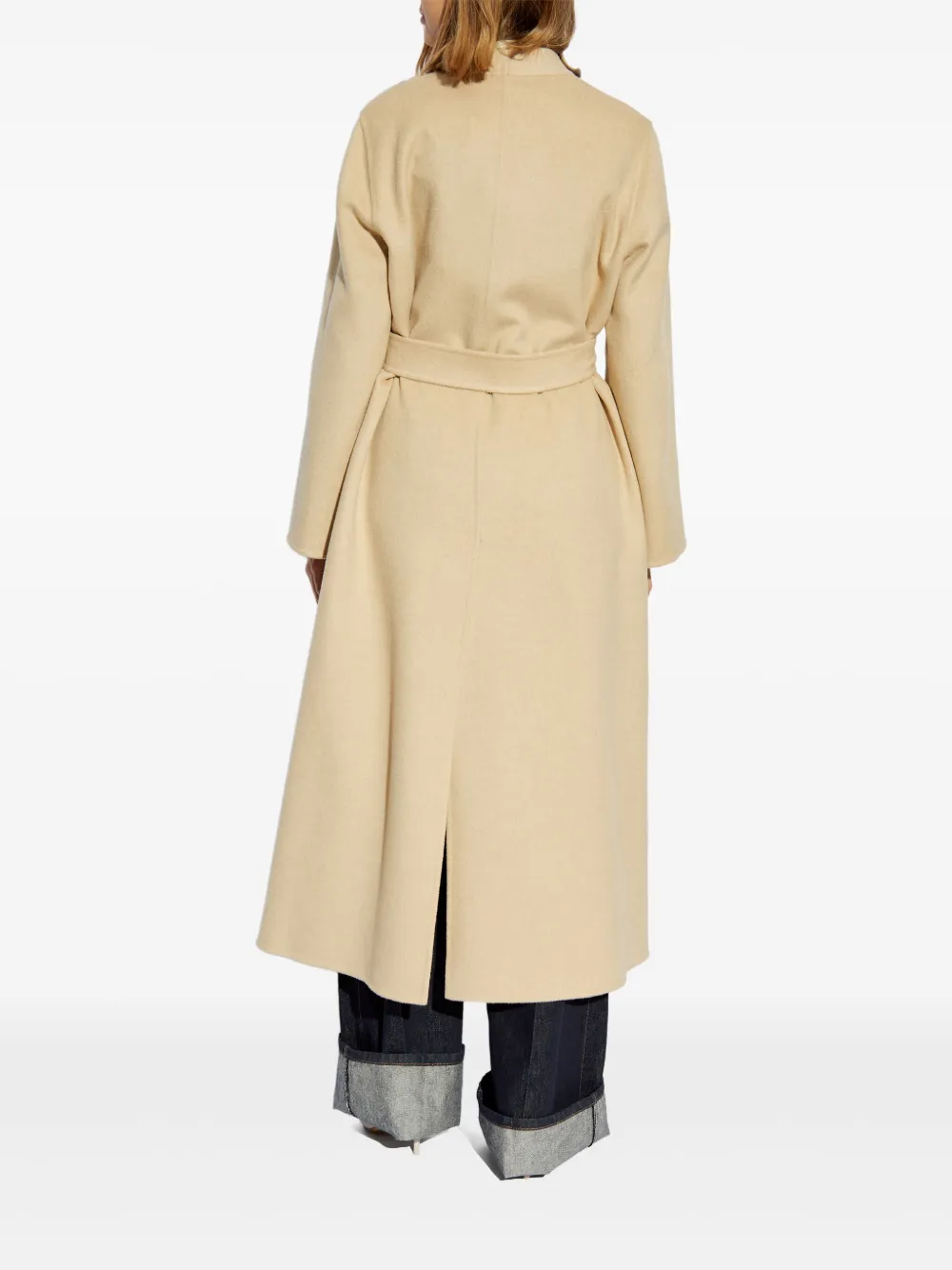 Max Mara Jas met ceintuur Beige