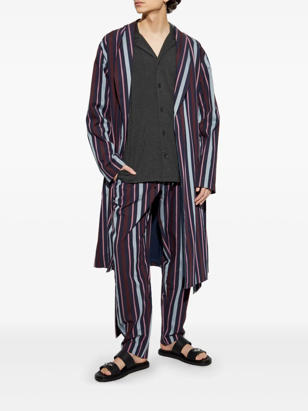 Hanro Gestreepte broek - Blauw